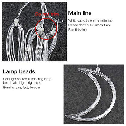 A white light connected by a white cord with a plug, perfect for enhancing any space with illumination.