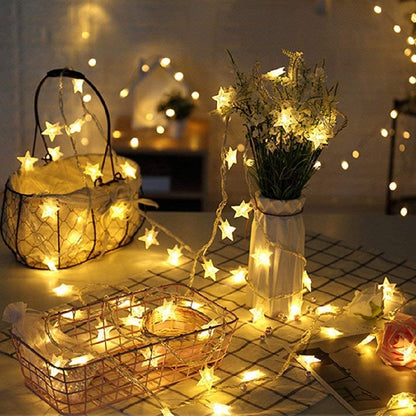 Star String Plastic LED Lights