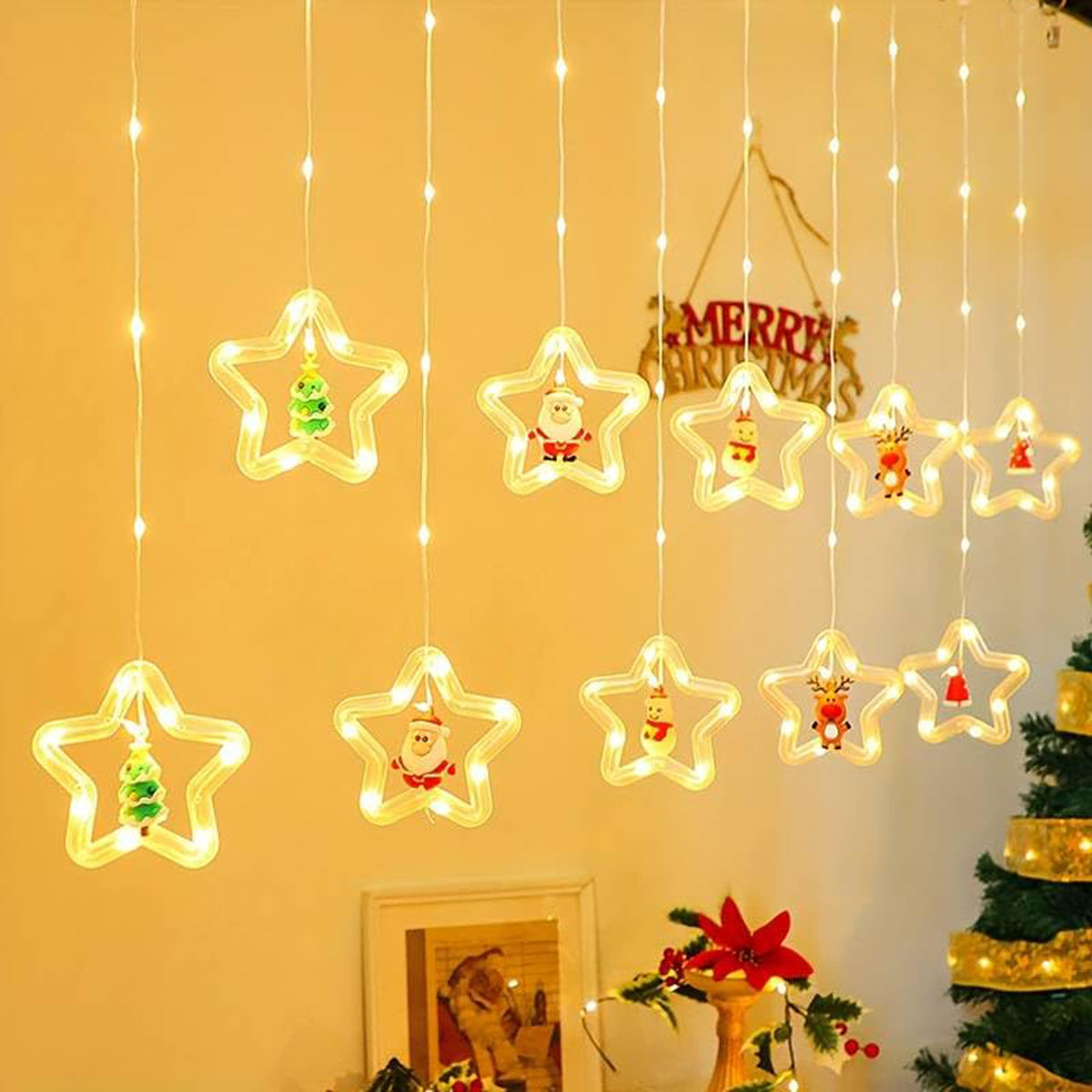  Christmas lights with remote control, perfect for easy customization and festive ambiance.