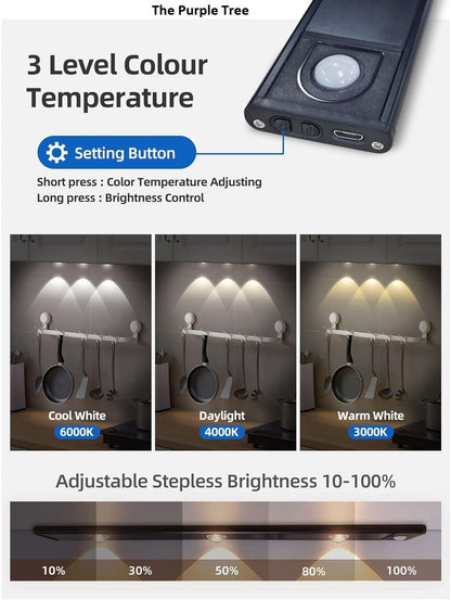 A vibrant purple tree smart light, designed for smartphone control, enhances the ambiance of a contemporary room.