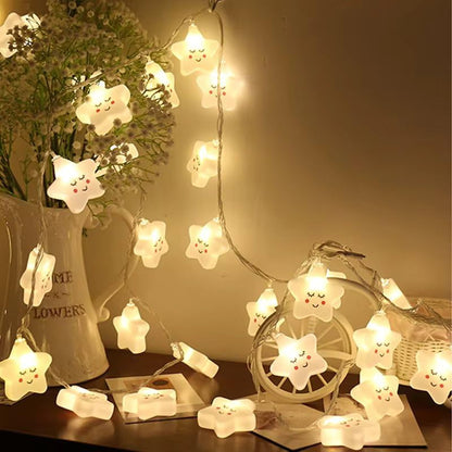 Smiling Star 14 LED String Light