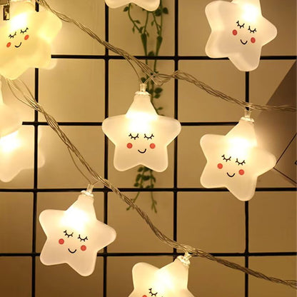 Smiling Star 14 LED String Light