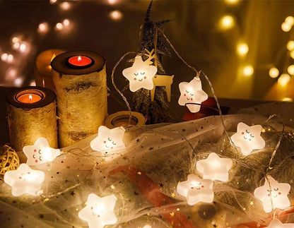 Smiling Star 14 LED String Light