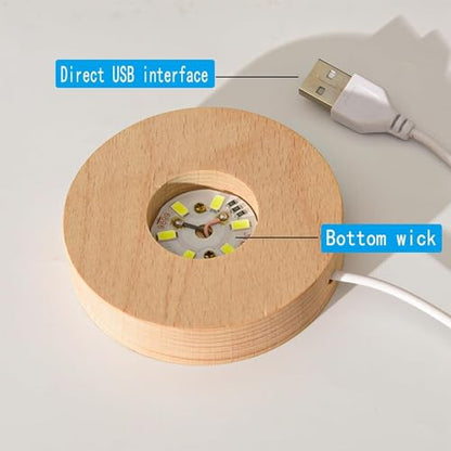 3D Moon Crystal Ball Night Lamp