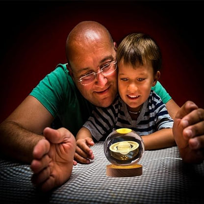 3D Moon Crystal Ball Night Lamp