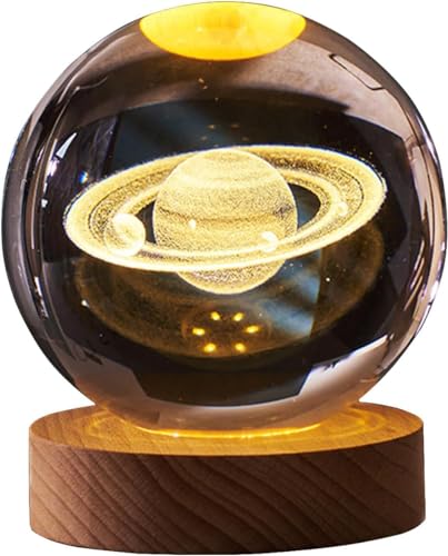 3D Moon Crystal Ball Night Lamp