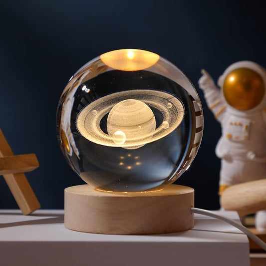 3D Moon Crystal Ball Night Lamp