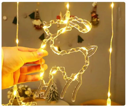 A festive Christmas tree sparkling with bright lights and vibrant ornaments, creating a joyful holiday atmosphere.