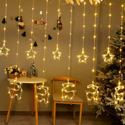 A beautifully decorated Christmas tree adorned with colorful lights and shiny ornaments, radiating festive cheer.