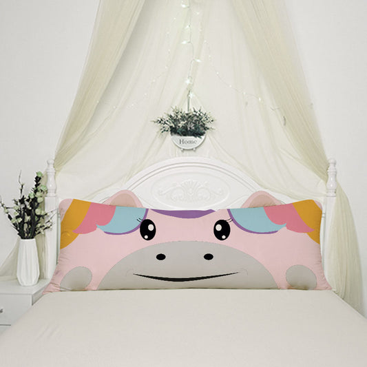 Unicorn Long Bed Pillow For Kids Room