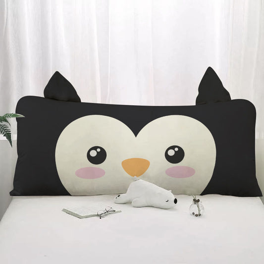 Penguine Long Bed Pillow For Kids Room
