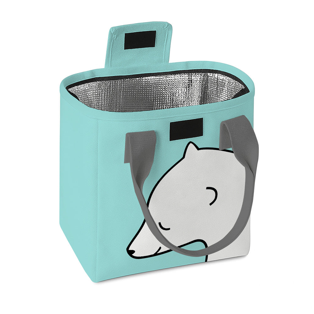Cute Polar Bear Print Lunch Bag