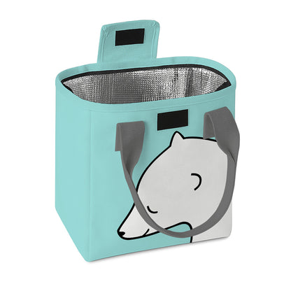 Cute Polar Bear Print Lunch Bag