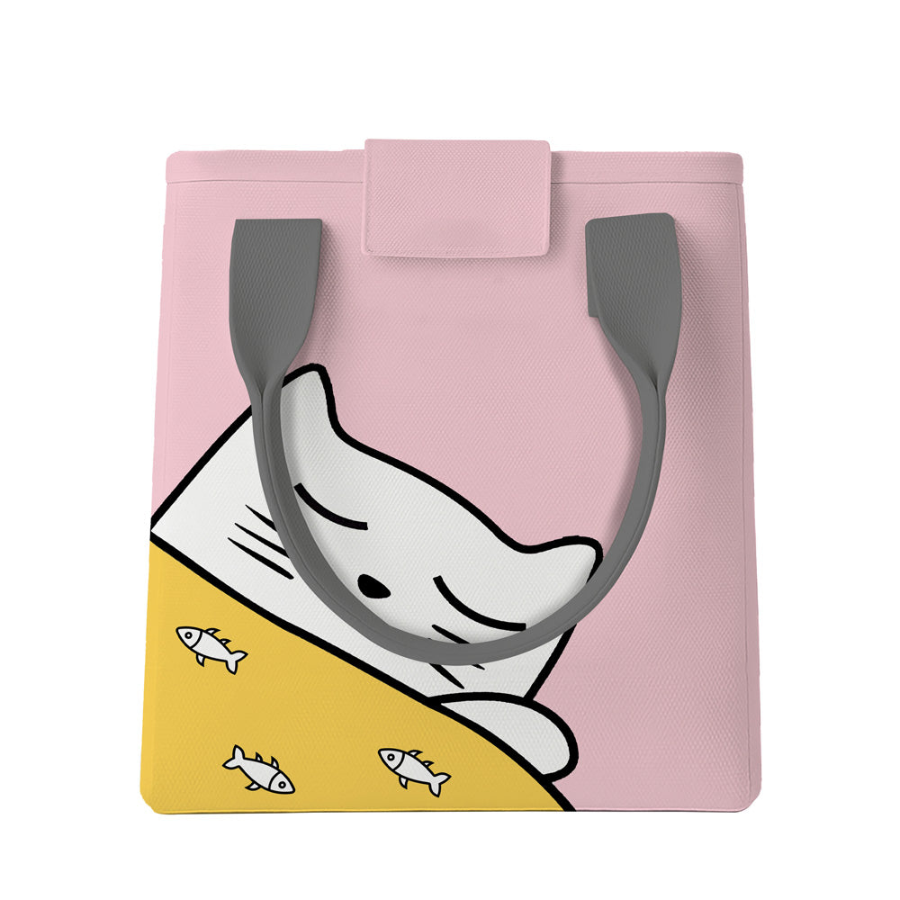 Cute Cat Print Lunch Bag