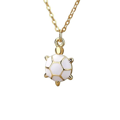 White Turtle Necklace