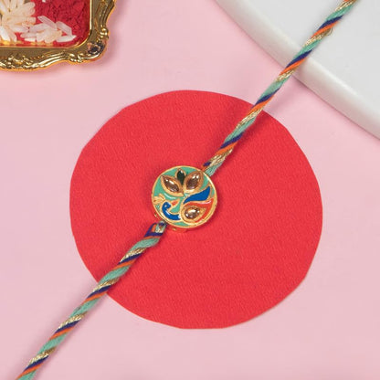 Meenakari Peacock Rakhi