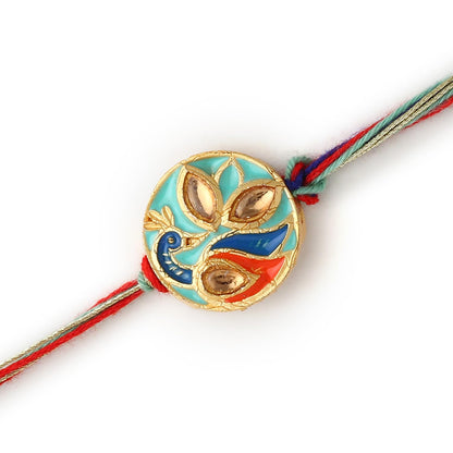 Meenakari Peacock Rakhi