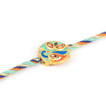 Meenakari Peacock Rakhi