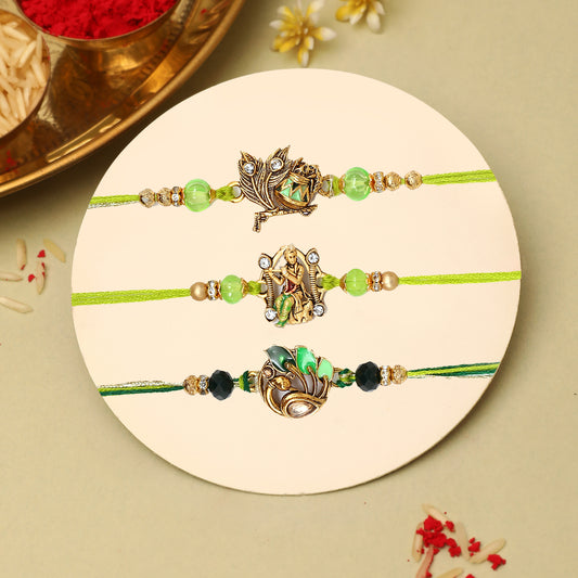 Green Kanha ji Rakhis