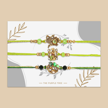 Green Kanha ji Rakhis