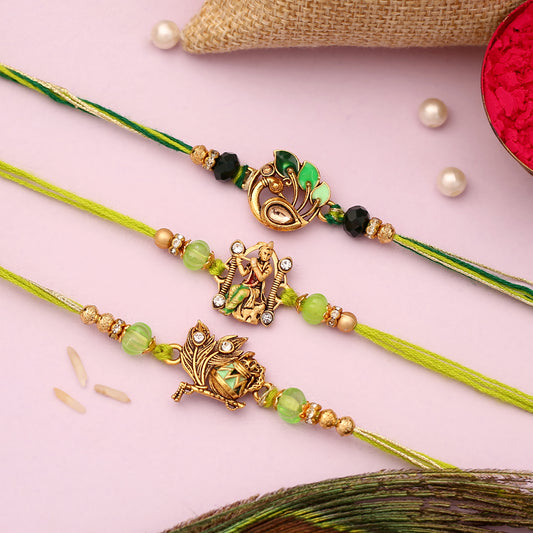 Green Kanha ji Rakhis