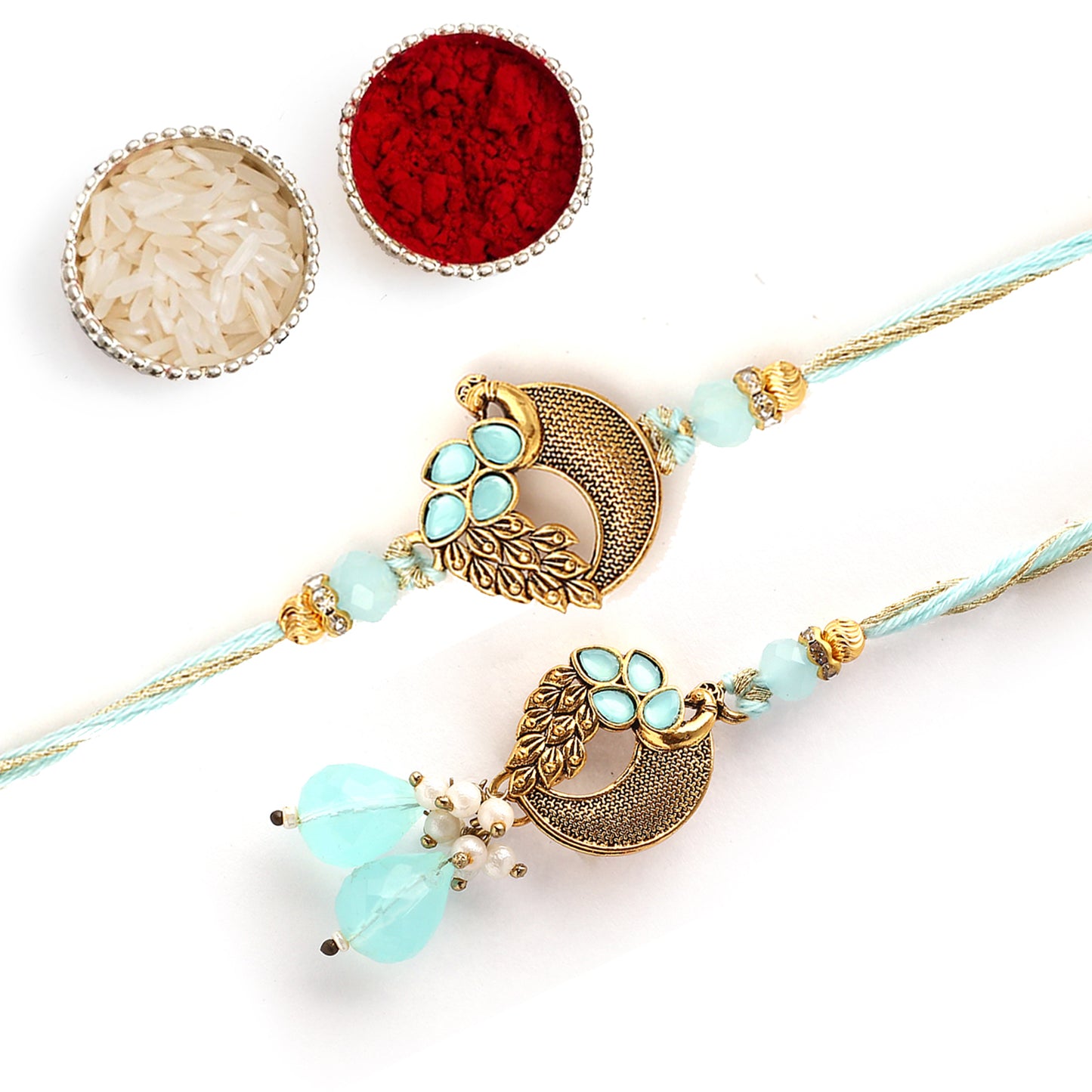 Blue Peacock Rakhi