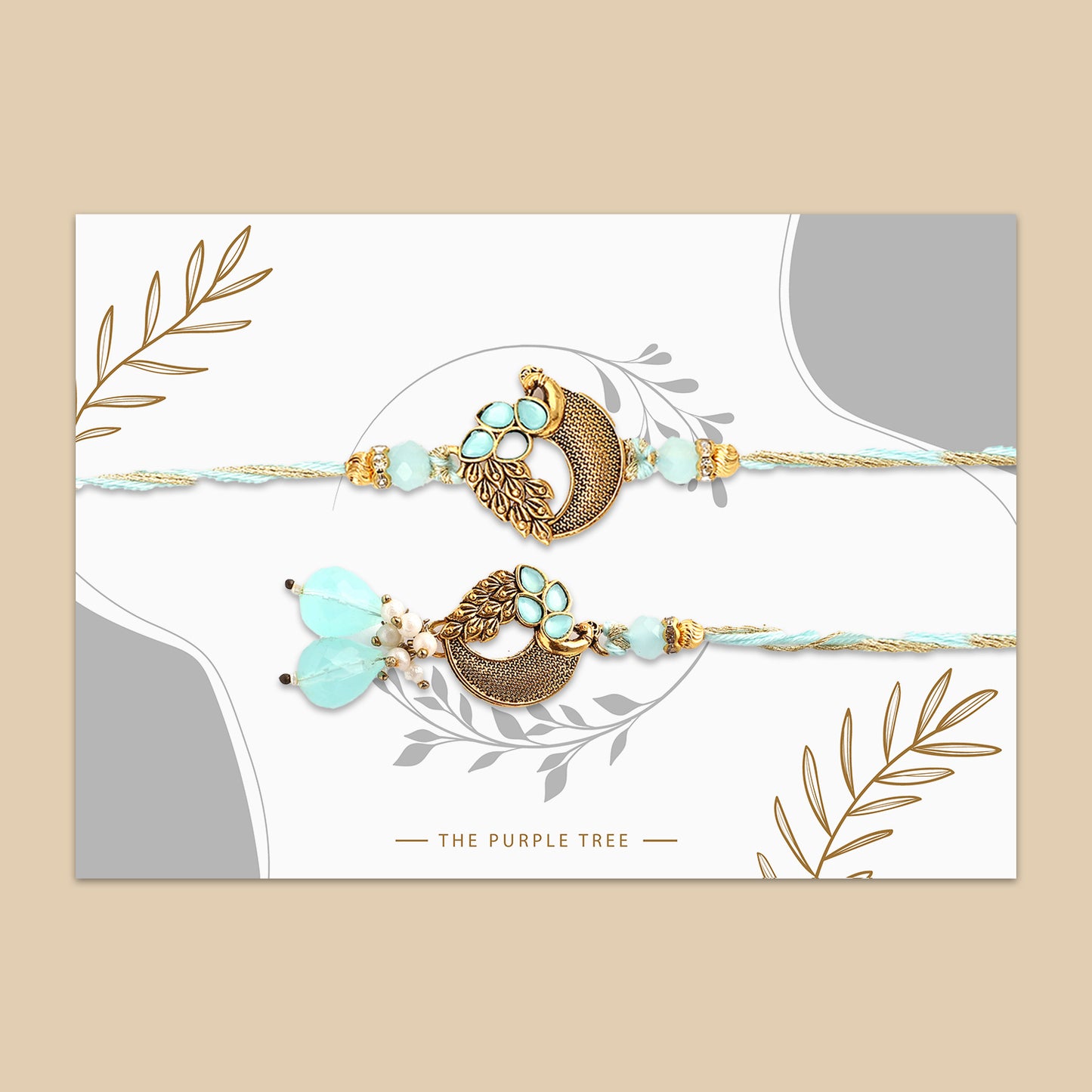 Blue Peacock Rakhi