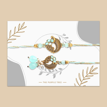 Blue Peacock Rakhi