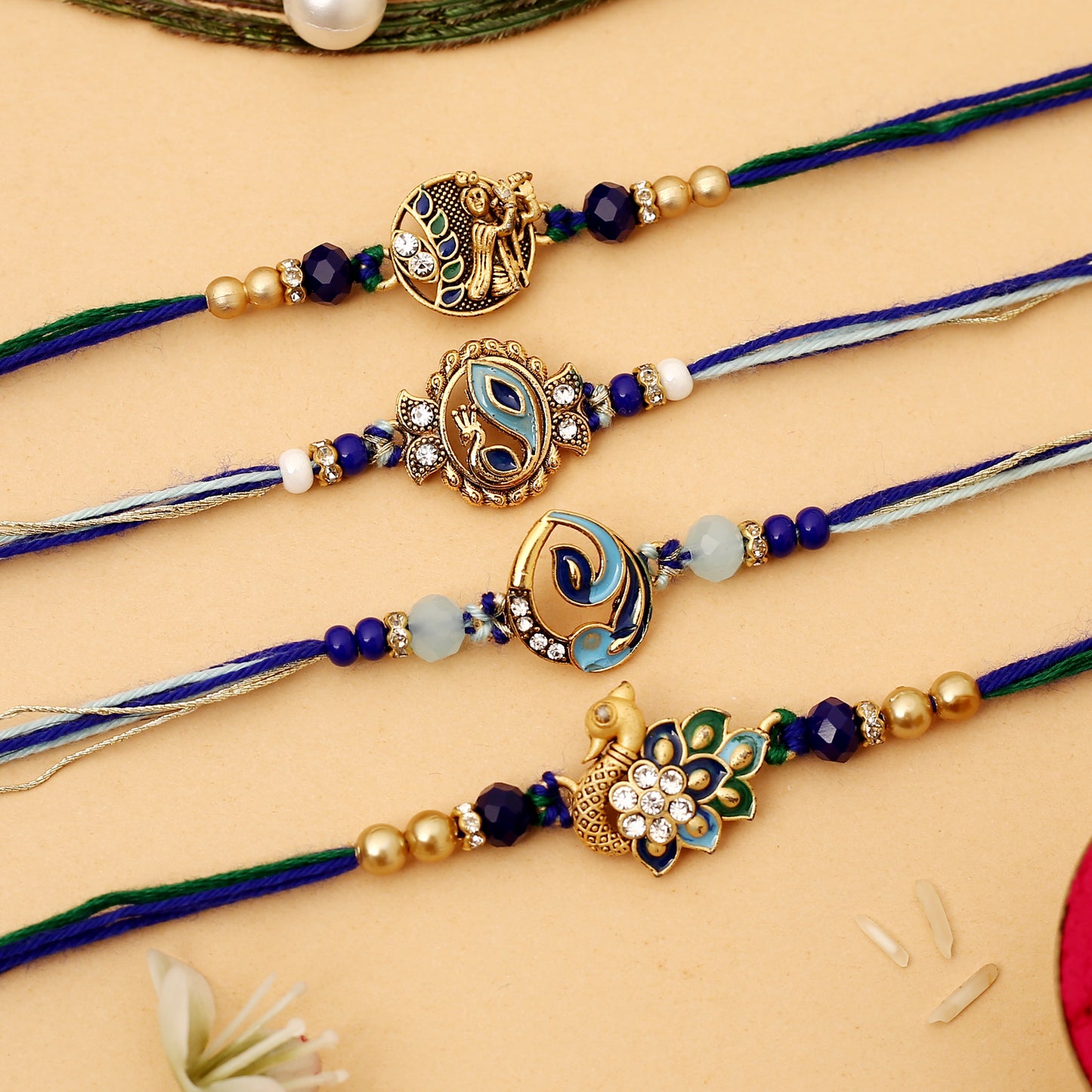 Blue Peacock Rakhis
