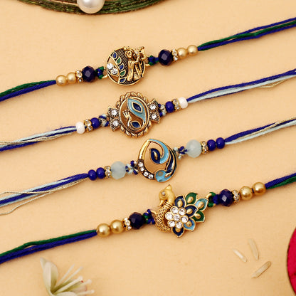 Blue Peacock Rakhis