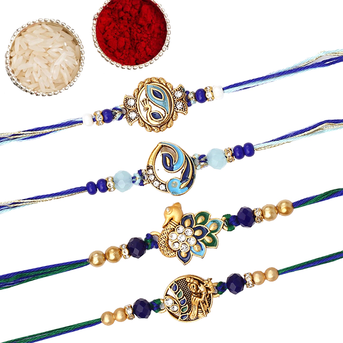 Blue Peacock Rakhis