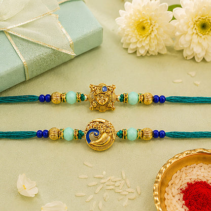 Divine Krishna & Peacock Rakhi