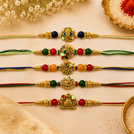 Premium Divine Rakhi Set of 5