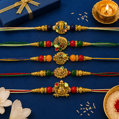 Premium Divine Rakhi Set of 5