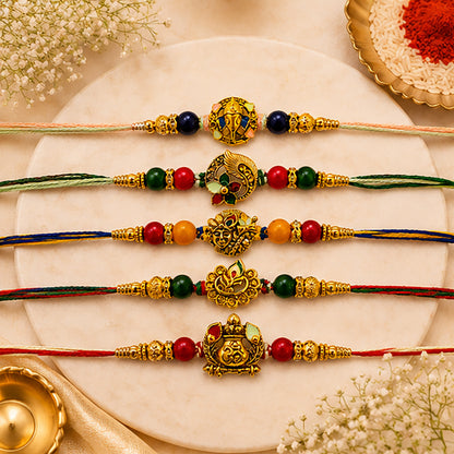 Premium Divine Rakhi Set of 5