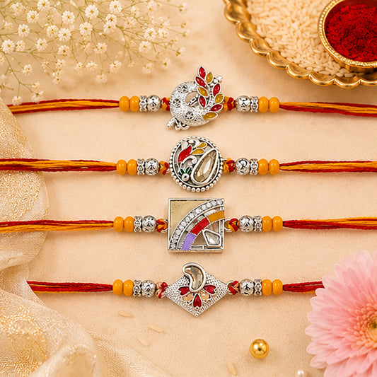 Premium Designer Kundan Studded Rakhis