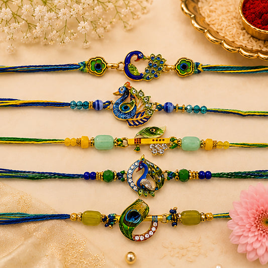 Premium Peacock Meenakari Designer Rakhis