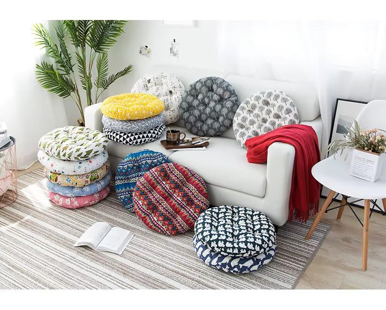 Printed Round Chair Cushion