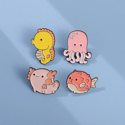 Chubby Seahorse Enamel Pin
