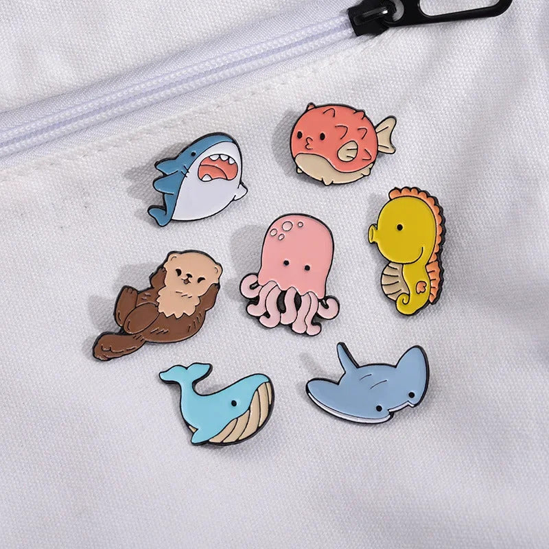Chubby Seahorse Enamel Pin