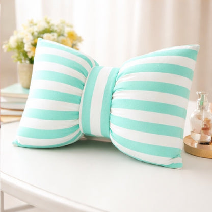 Cute Blue Bow Satin Cushion (Blue, 14x16 inch)