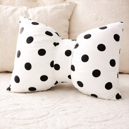 Cute Bow Cushion (Pack of 1, 14x16 inch, Satin)