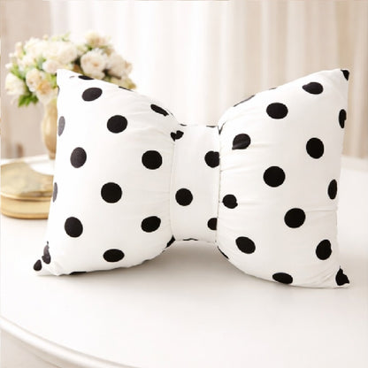 Cute Bow Cushion (Pack of 1, 14x16 inch, Satin)
