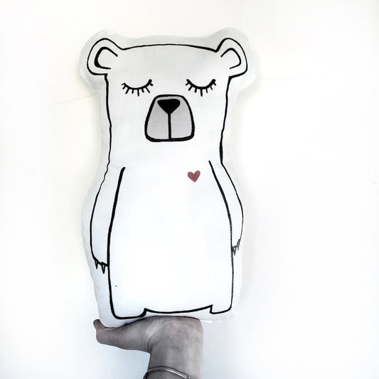 Polar Bear Cuddle Cushion For Kids