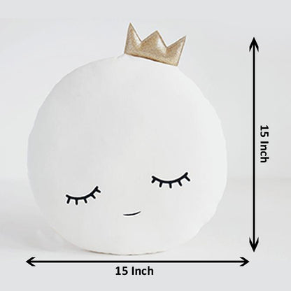 Luxurious pillow featuring a majestic crown.