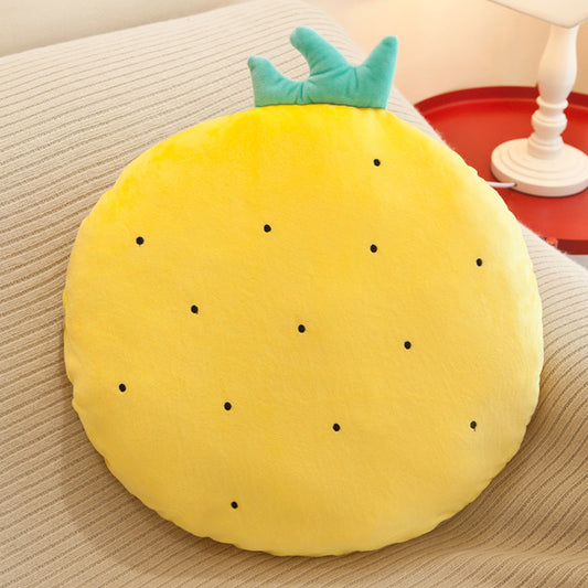 A lemon-themed pillow, adding a pop of citrus to your decor.
