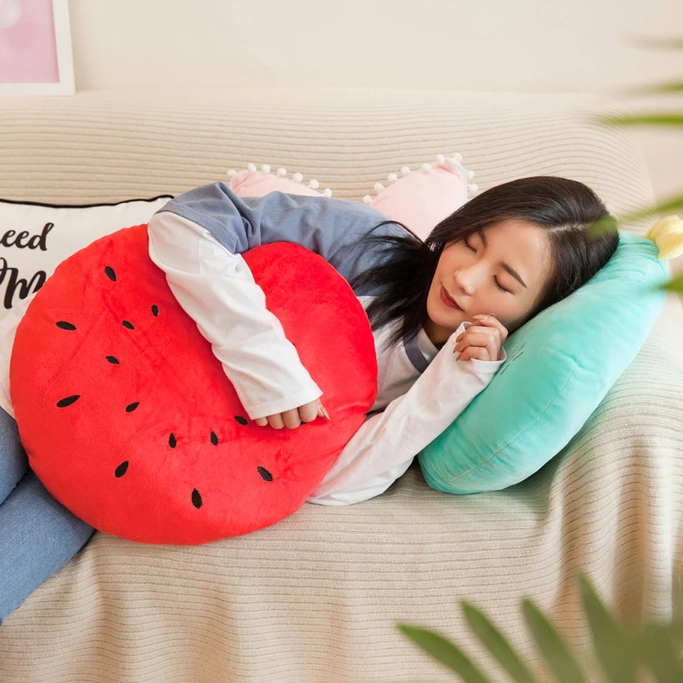 oft round pillow adorned with a cute cloud motif, adding a playful element to your living space.
