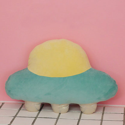 Brighten up your space with a sun-patterned pillow, adding a cozy and cheerful vibe to your decor.