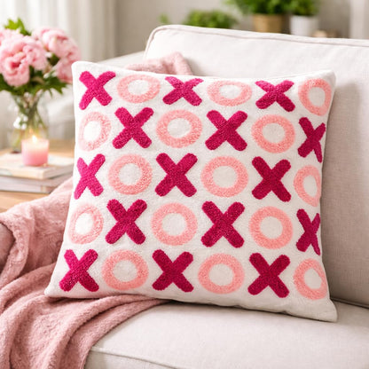XOXO Tufted Velvet Cushion