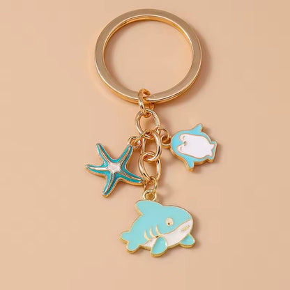 Blue Ocean Friends Bag Charm Keychain